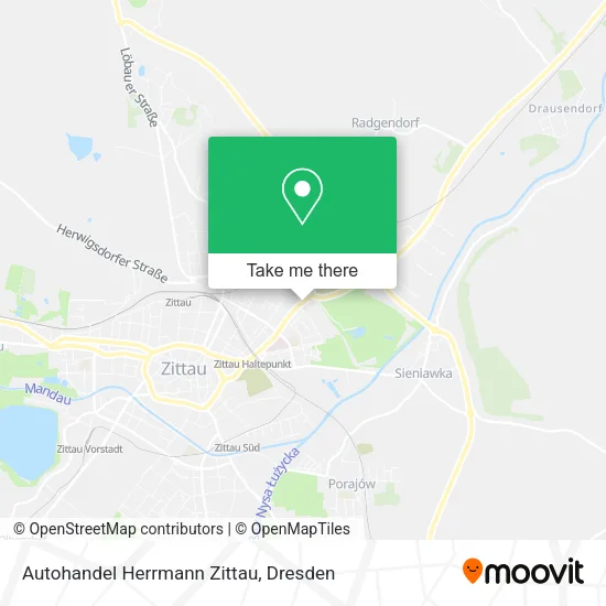 Карта Autohandel Herrmann Zittau