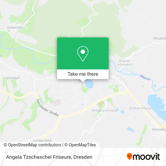 Карта Angela Tzschaschel Friseure