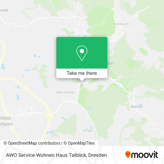 Карта AWO Service-Wohnen Haus Talblick