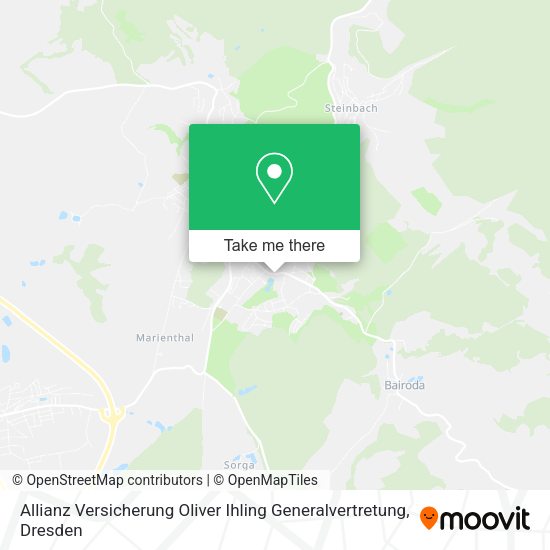 Карта Allianz Versicherung Oliver Ihling Generalvertretung