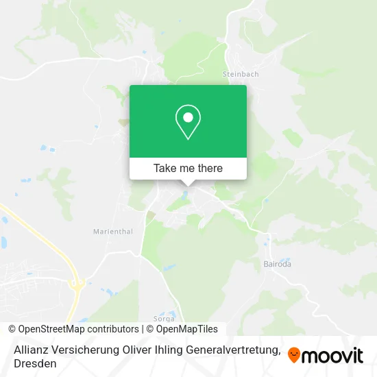 Карта Allianz Versicherung Oliver Ihling Generalvertretung