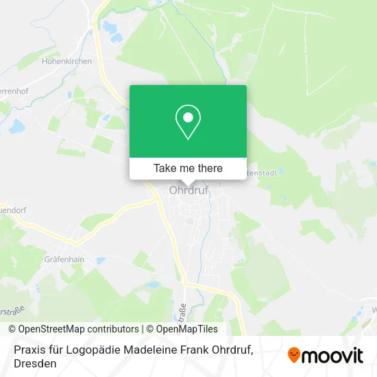 Карта Praxis für Logopädie Madeleine Frank Ohrdruf