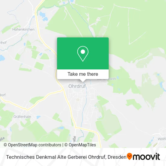 Карта Technisches Denkmal Alte Gerberei Ohrdruf