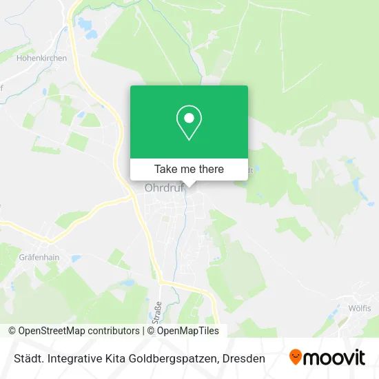 Карта Städt. Integrative Kita Goldbergspatzen