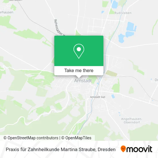 Карта Praxis für Zahnheilkunde Martina Straube