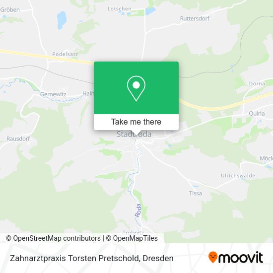 Карта Zahnarztpraxis Torsten Pretschold