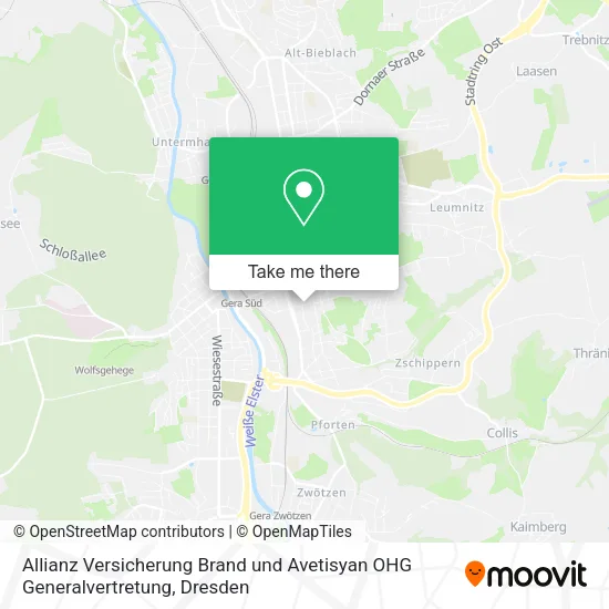 Карта Allianz Versicherung Brand und Avetisyan OHG Generalvertretung