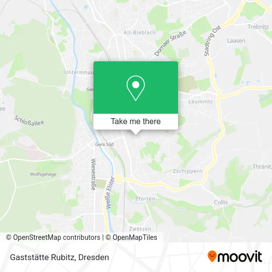 Карта Gaststätte Rubitz