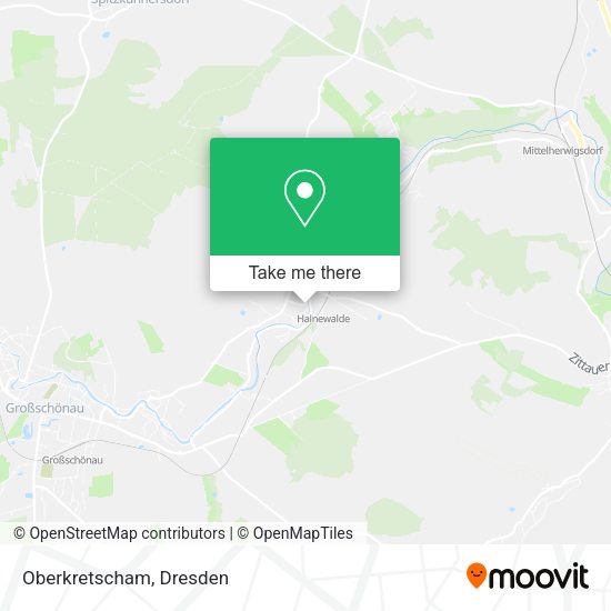 Карта Oberkretscham