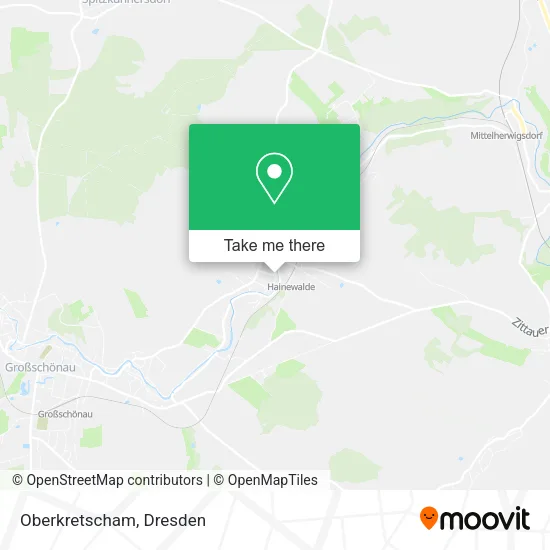 Карта Oberkretscham