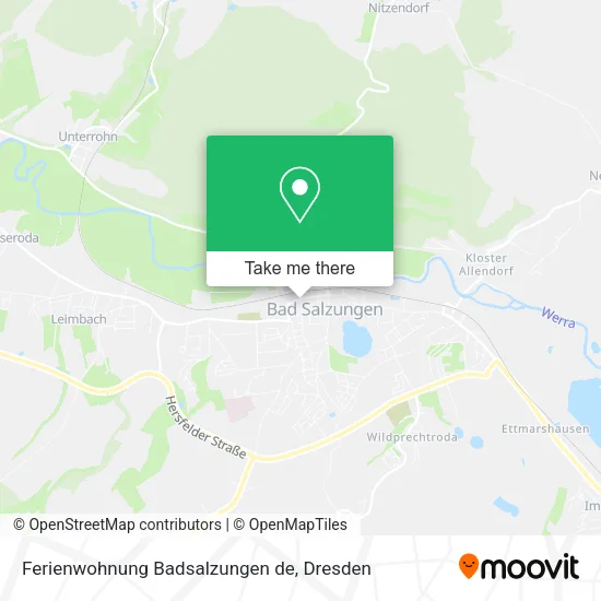 Карта Ferienwohnung Badsalzungen de