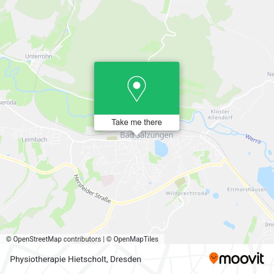 Карта Physiotherapie Hietscholt