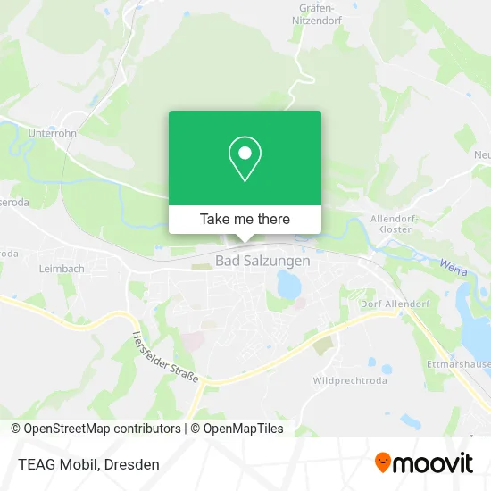 TEAG Mobil map
