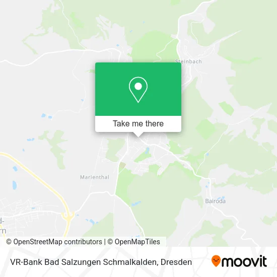 Карта VR-Bank Bad Salzungen Schmalkalden