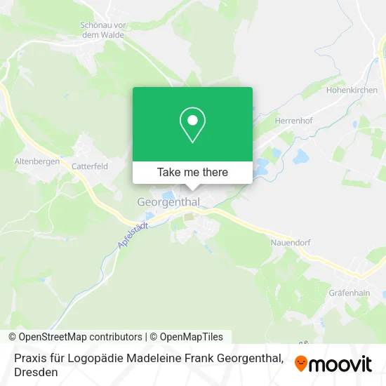 Карта Praxis für Logopädie Madeleine Frank Georgenthal
