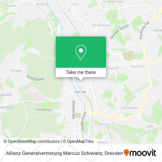 Карта Allianz Generalvertretung Marcus Schiwietz