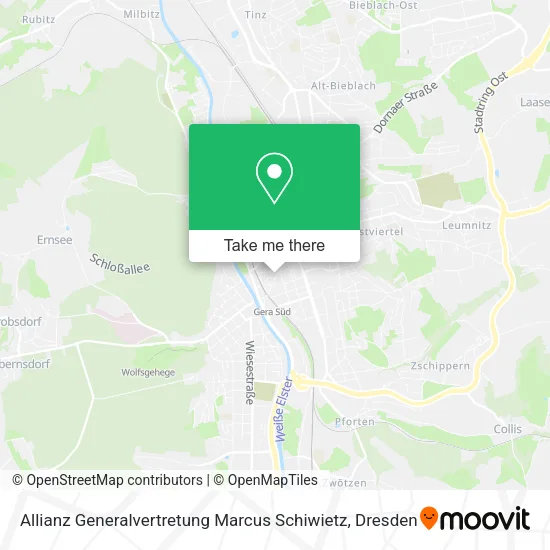 Карта Allianz Generalvertretung Marcus Schiwietz