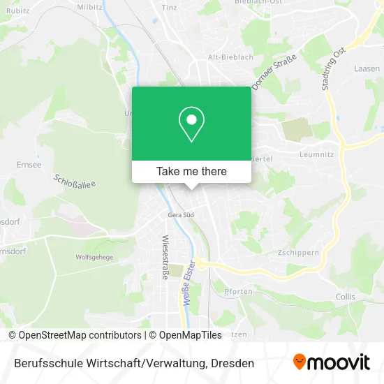 Карта Berufsschule Wirtschaft / Verwaltung