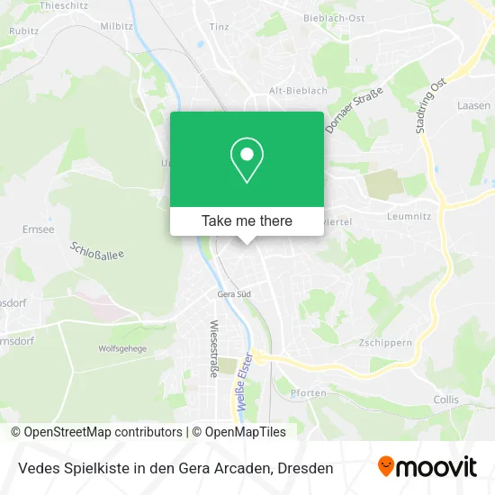 Карта Vedes Spielkiste in den Gera Arcaden