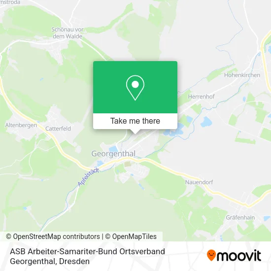 Карта ASB Arbeiter-Samariter-Bund Ortsverband Georgenthal
