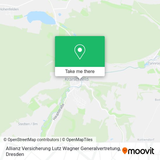 Карта Allianz Versicherung Lutz Wagner Generalvertretung