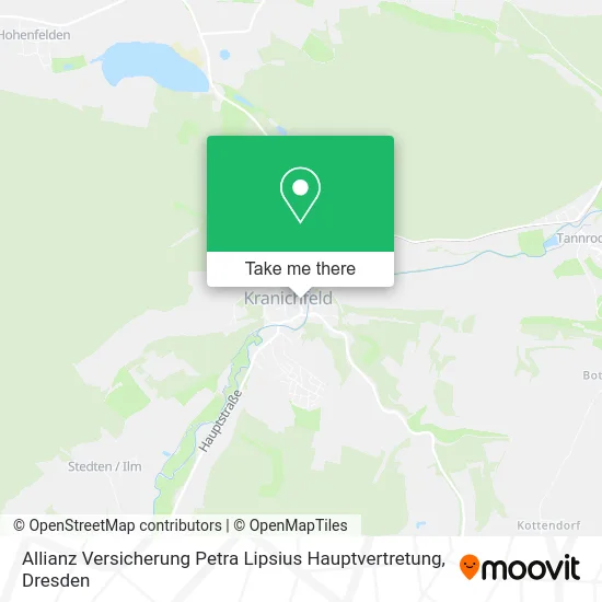 Карта Allianz Versicherung Petra Lipsius Hauptvertretung