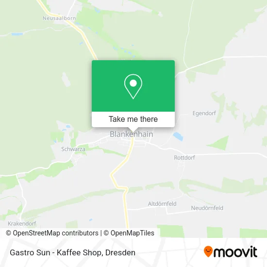 Карта Gastro Sun - Kaffee Shop