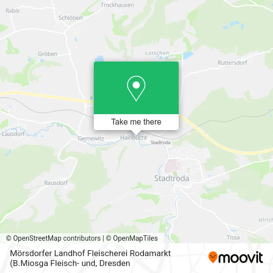 Карта Mörsdorfer Landhof Fleischerei Rodamarkt