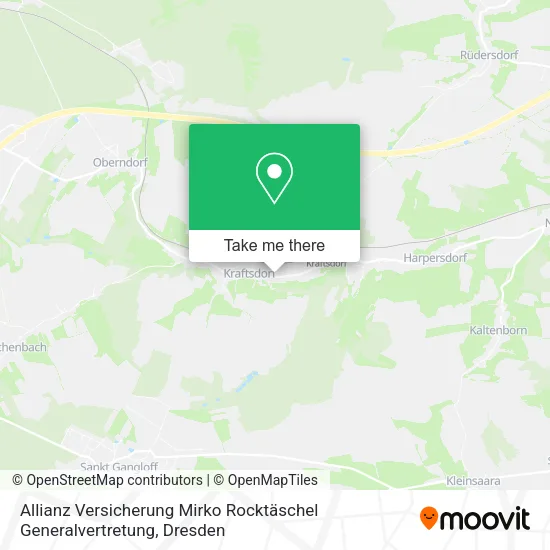 Карта Allianz Versicherung Mirko Rocktäschel Generalvertretung