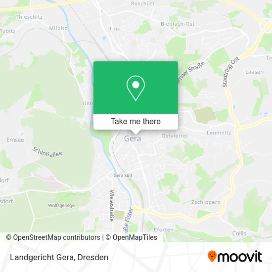 Карта Landgericht Gera