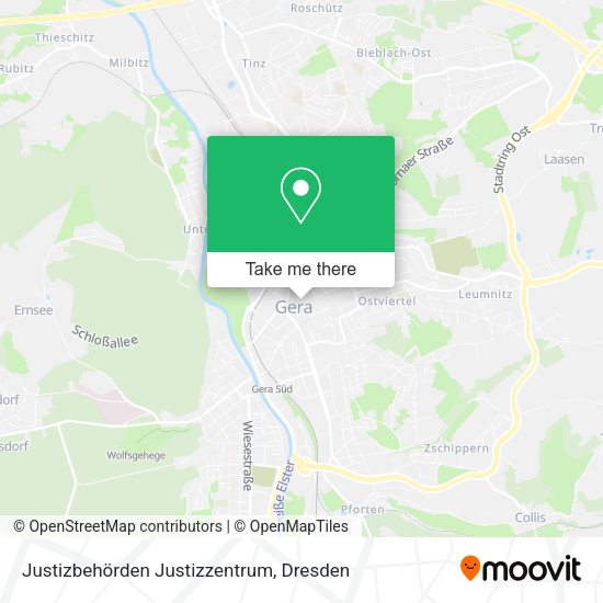 Карта Justizbehörden Justizzentrum
