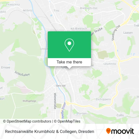 Карта Rechtsanwälte Krumbholz & Collegen