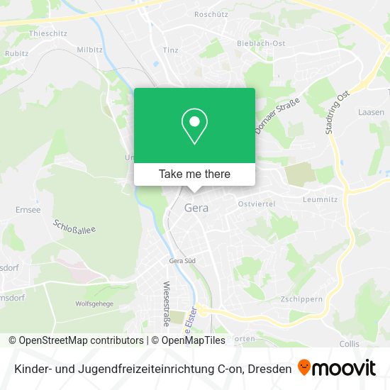 Карта Kinder- und Jugendfreizeiteinrichtung C-on