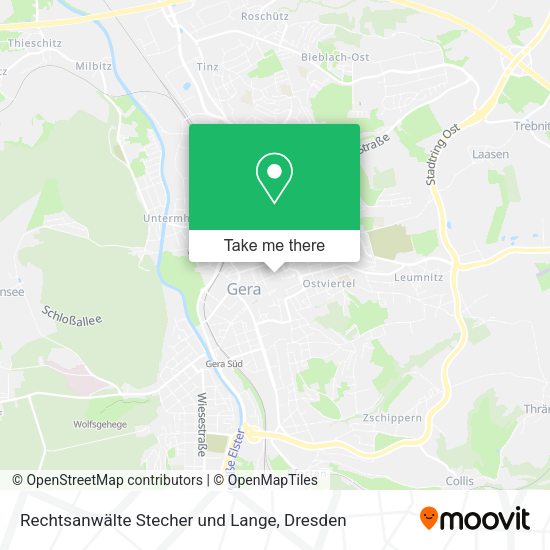 Карта Rechtsanwälte Stecher und Lange