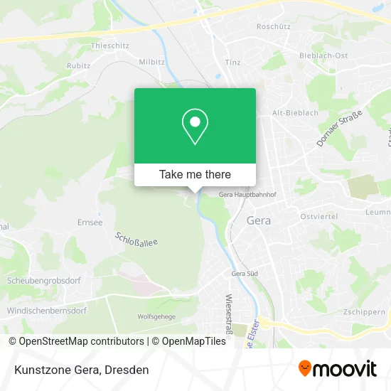 Карта Kunstzone Gera