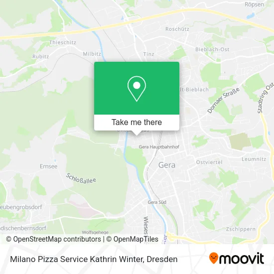 Карта Milano Pizza Service Kathrin Winter