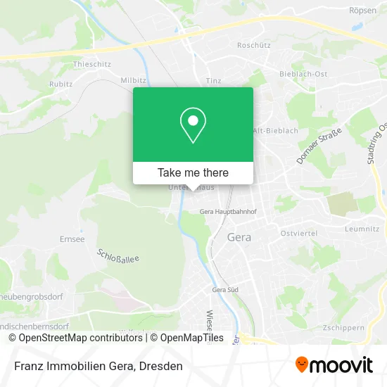 Карта Franz Immobilien Gera