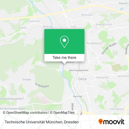 Карта Technische Universität München