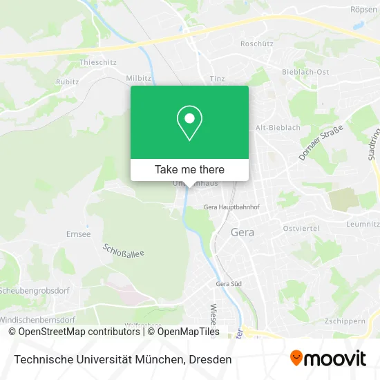 Карта Technische Universität München