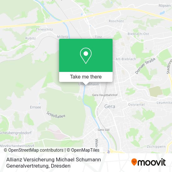 Карта Allianz Versicherung Michael Schumann Generalvertretung