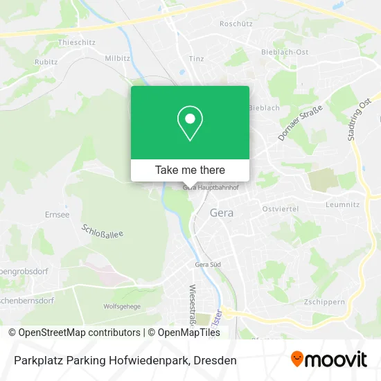 Карта Parkplatz Parking Hofwiedenpark