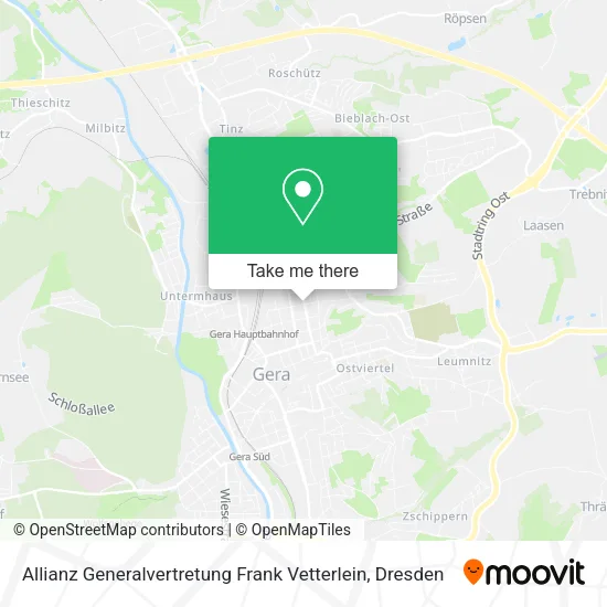 Карта Allianz Generalvertretung Frank Vetterlein