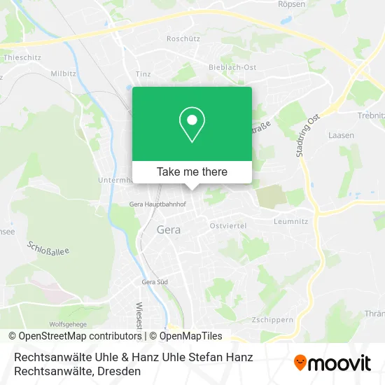 Карта Rechtsanwälte Uhle & Hanz Uhle Stefan Hanz Rechtsanwälte