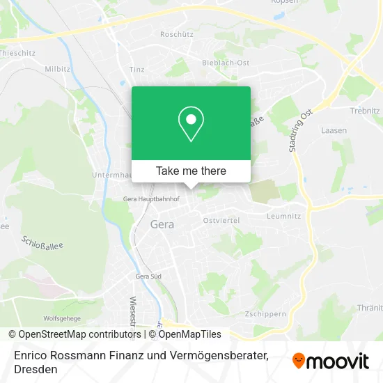 Карта Enrico Rossmann Finanz und Vermögensberater