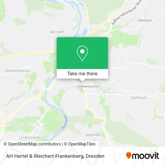 Карта AH Hertel & Weichert-Frankenberg