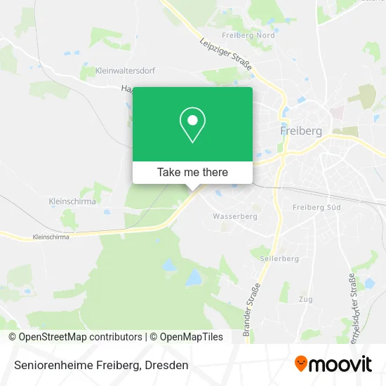 Карта Seniorenheime Freiberg