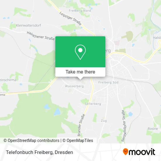 Карта Telefonbuch Freiberg