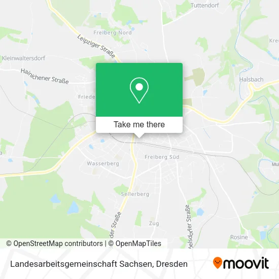 Карта Landesarbeitsgemeinschaft Sachsen