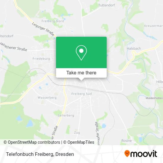 Карта Telefonbuch Freiberg