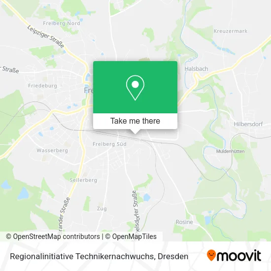 Карта Regionalinitiative Technikernachwuchs